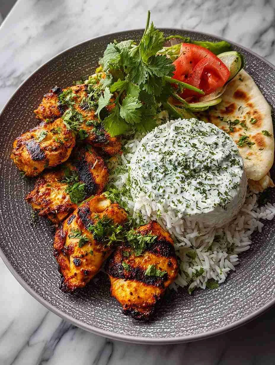 Tandoori Chicken Bowl Recipe Homemade Garlic Naan Guide Herbed Rice Pairings Cooling Raita For Spicy Food Easy Tandoori Ch...