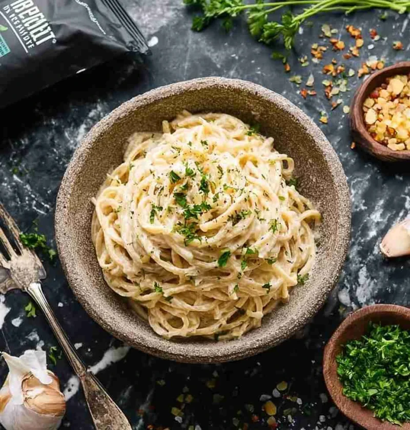 The “Impossible” High-Protein Cottage Cheese Alfredo (30g Protein Tastes Like The Real Thing) Impossible Highprotein C...