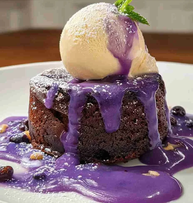 Ube Lava Cake Recipe Gooey Ube Lava Cake Online Best Ube Lava Cake Near Me How To Make Ube Lava Cake Nutty Ube Lava Deligh...