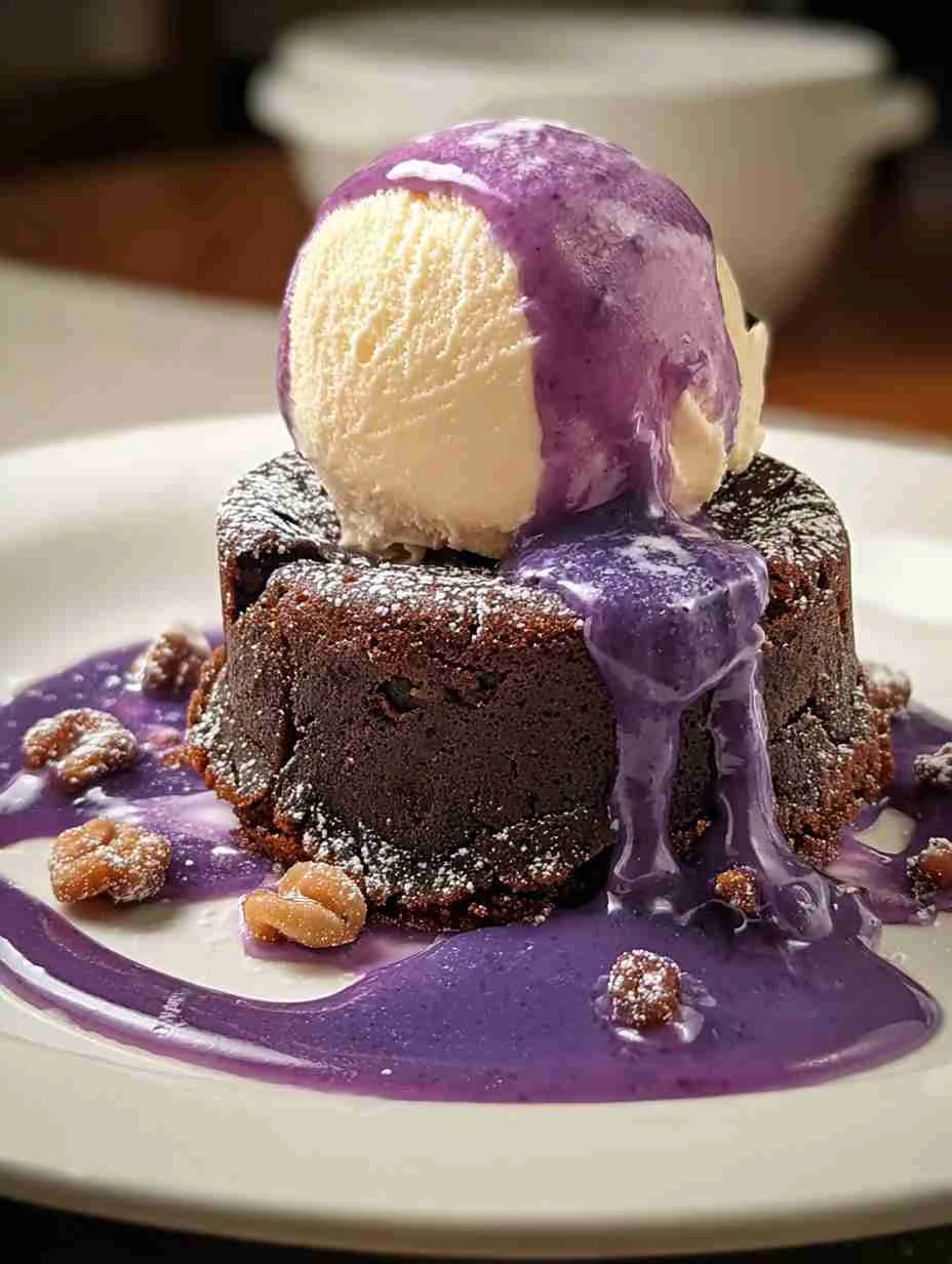 Ube Lava Cake Recipe Gooey Ube Lava Cake Online Best Ube Lava Cake Near Me How To Make Ube Lava Cake Nutty Ube Lava Deligh...