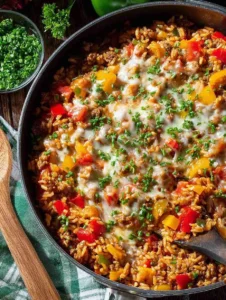 Unstuffed Pepper Skillet