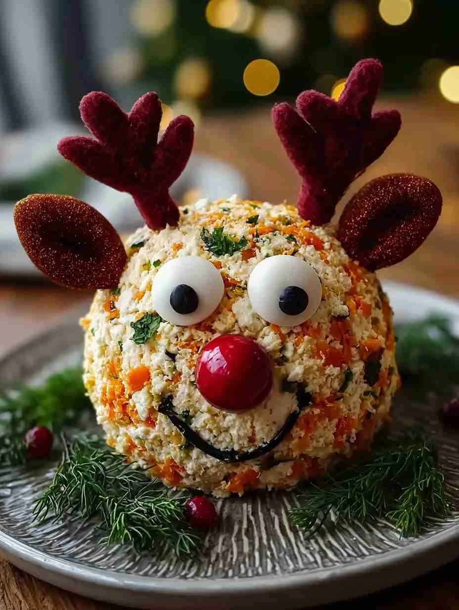 Whimsical Rudolph Cheese Ball Recipe Festive Rudolph Cheese Ball Guide Christmas Cheese Ball Ideas For Parties Whimsical C...