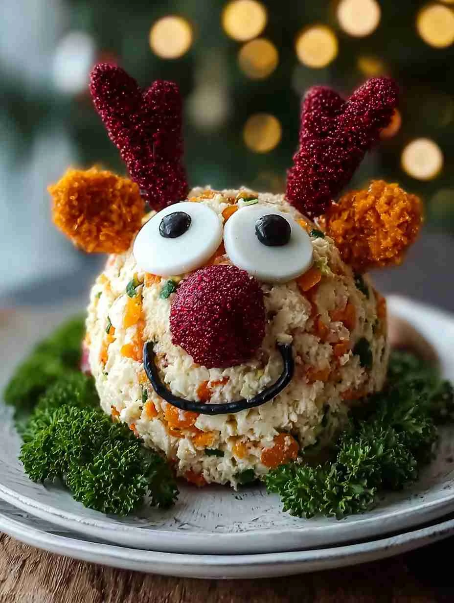 Whimsical Rudolph Cheese Ball Recipe Festive Rudolph Cheese Ball Guide Christmas Cheese Ball Ideas For Parties Whimsical C...