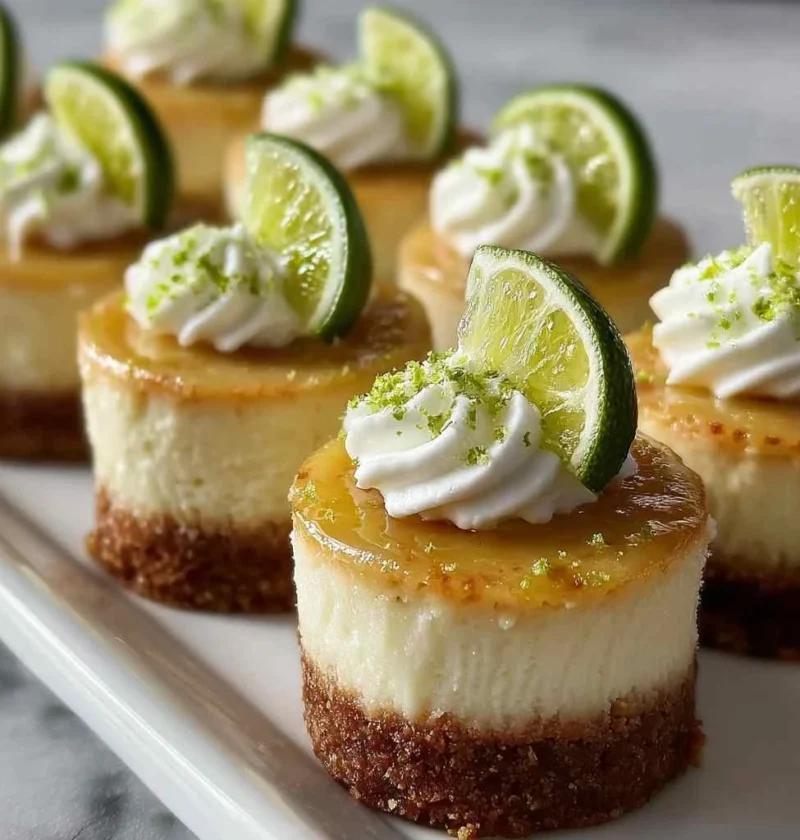 Creamy Mini Key Lime Cheesecakes That Melt Your