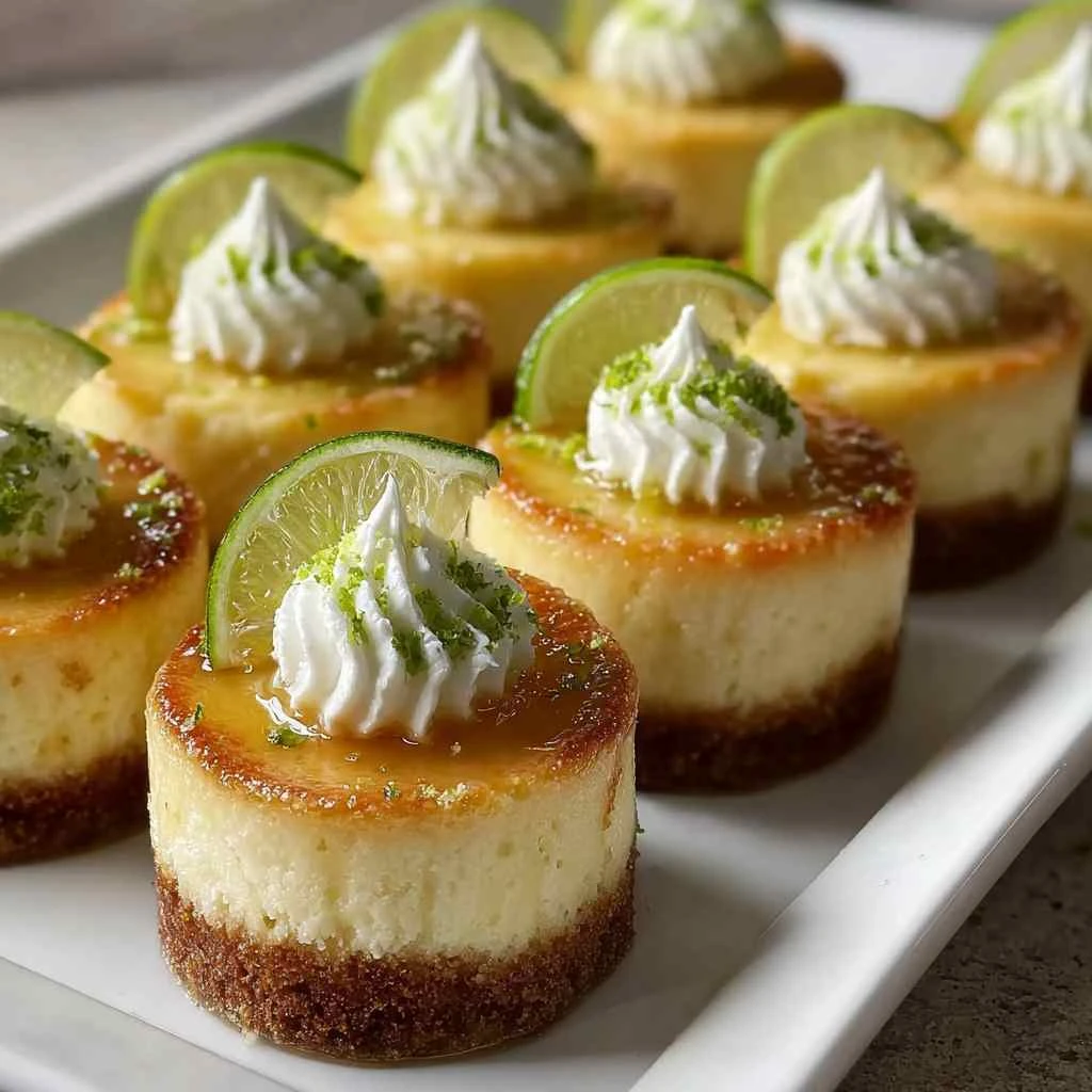 Creamy Mini Key Lime Cheesecakes That Melt Your
