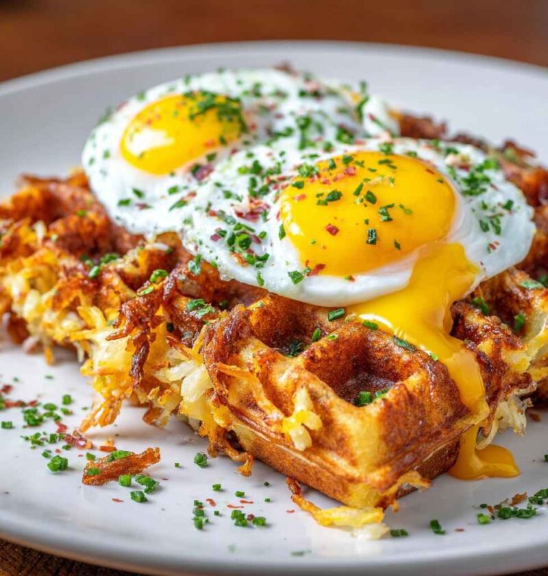 Loaded Potato Waffles