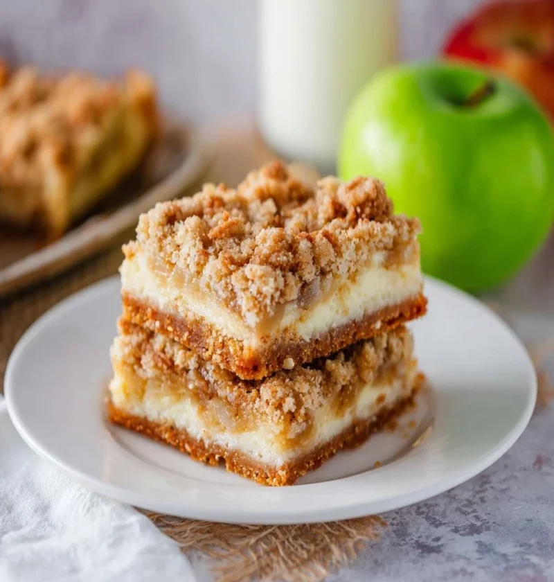 Apple Cheesecake Bars