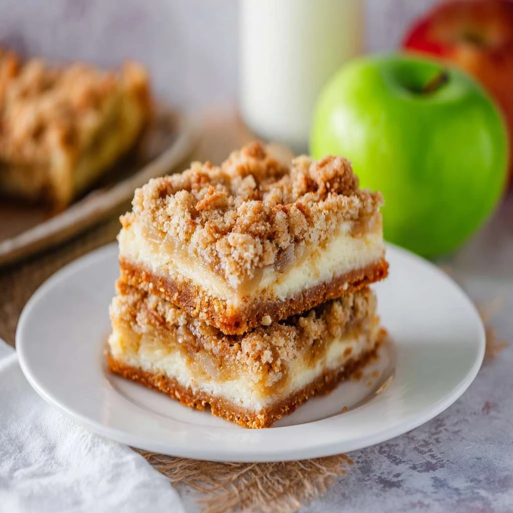 Apple Cheesecake Bars
