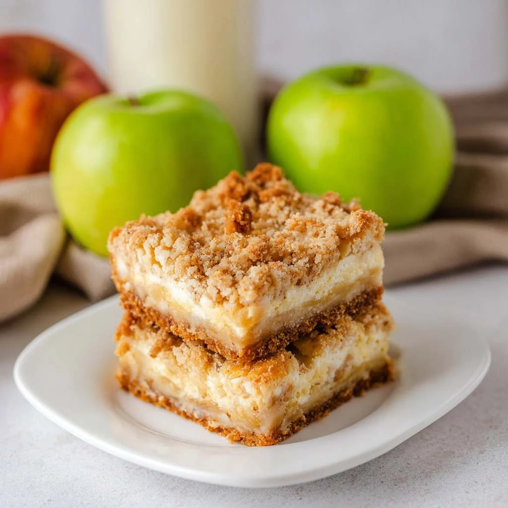 Apple Cheesecake Bars
