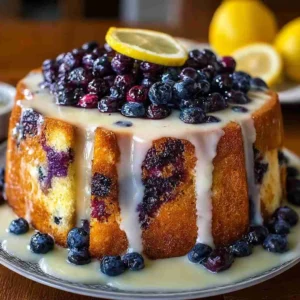 Blueberry Lemon Pound Cake | Moist & Fruity Dessert