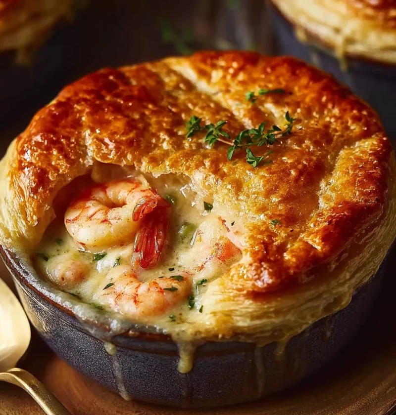 Cheddar Bay Biscuit Seafood Pot Pie