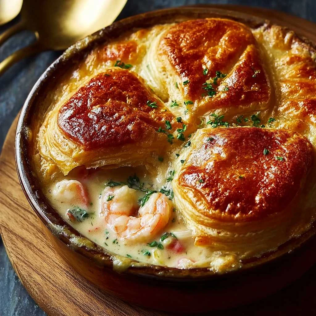 Cheddar Bay Biscuit Seafood Pot Pie