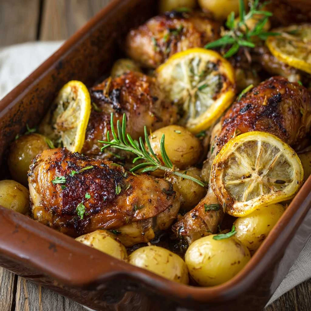 Chicken Thighs and Potatoes
