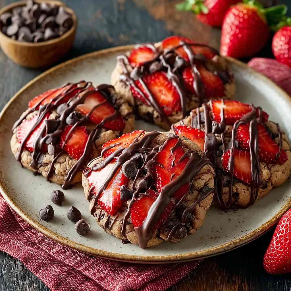 Chocolate Covered Strawberry Cookies