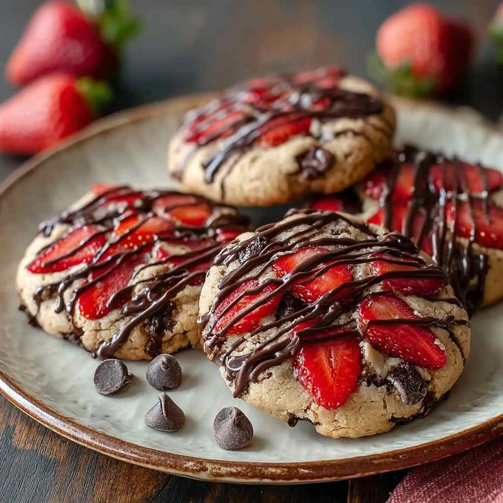 Chocolate Covered Strawberry Cookies