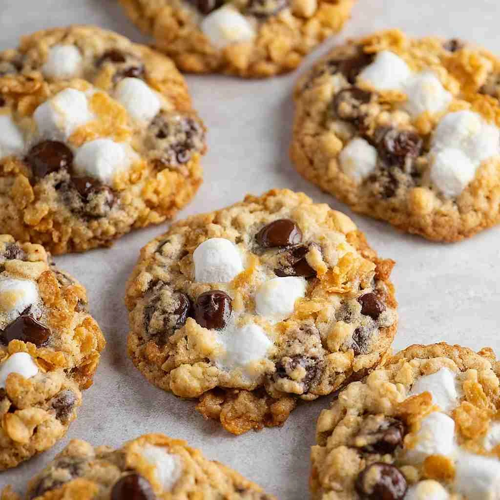 Corn Flake Coconut Chocolate Chip Cookies