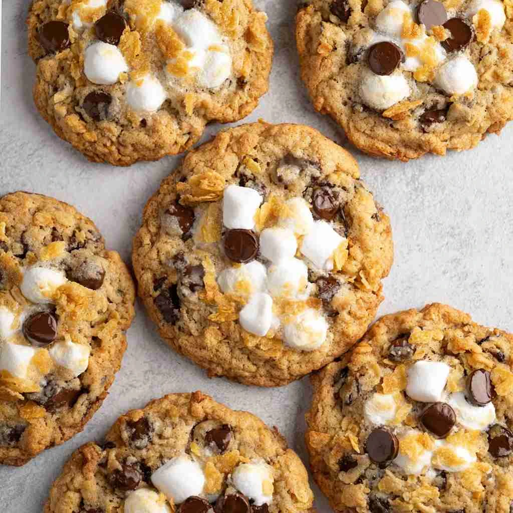 Corn Flake Coconut Chocolate Chip Cookies