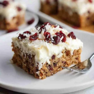 Cranberry Coconut White Chocolate Bars