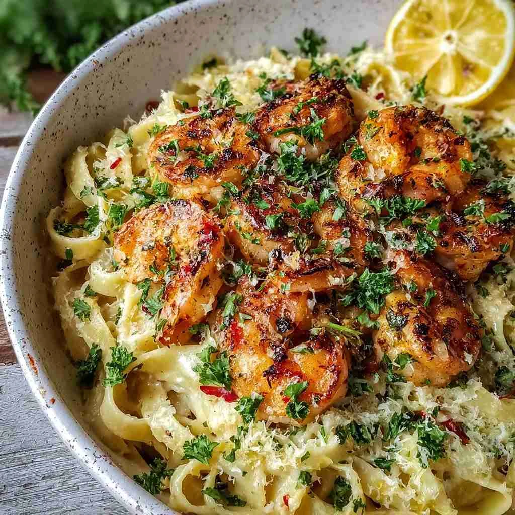 Creamy Lemon Garlic Butter Chicken Pasta Recipe Dinner