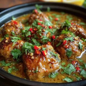 Creamy Slow Cooked Thai Peanut Chicken Recipe Easy Crockpot Meal