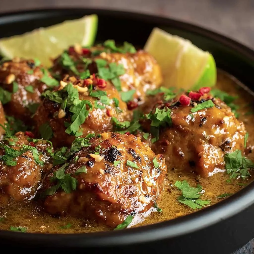 Creamy Slow Cooked Thai Peanut Chicken Recipe Crockpot