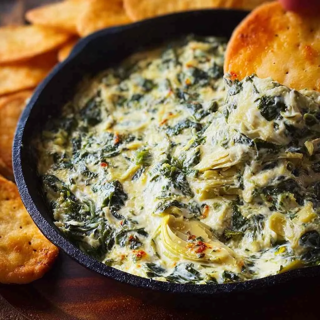Creamy Spinach Jalapeño and Artichoke Dip
