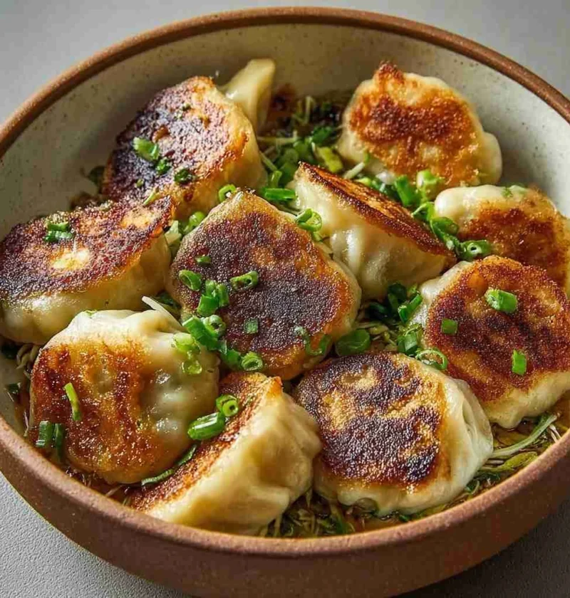 Crispy Panfried Cabbage Savory Noodle Buns