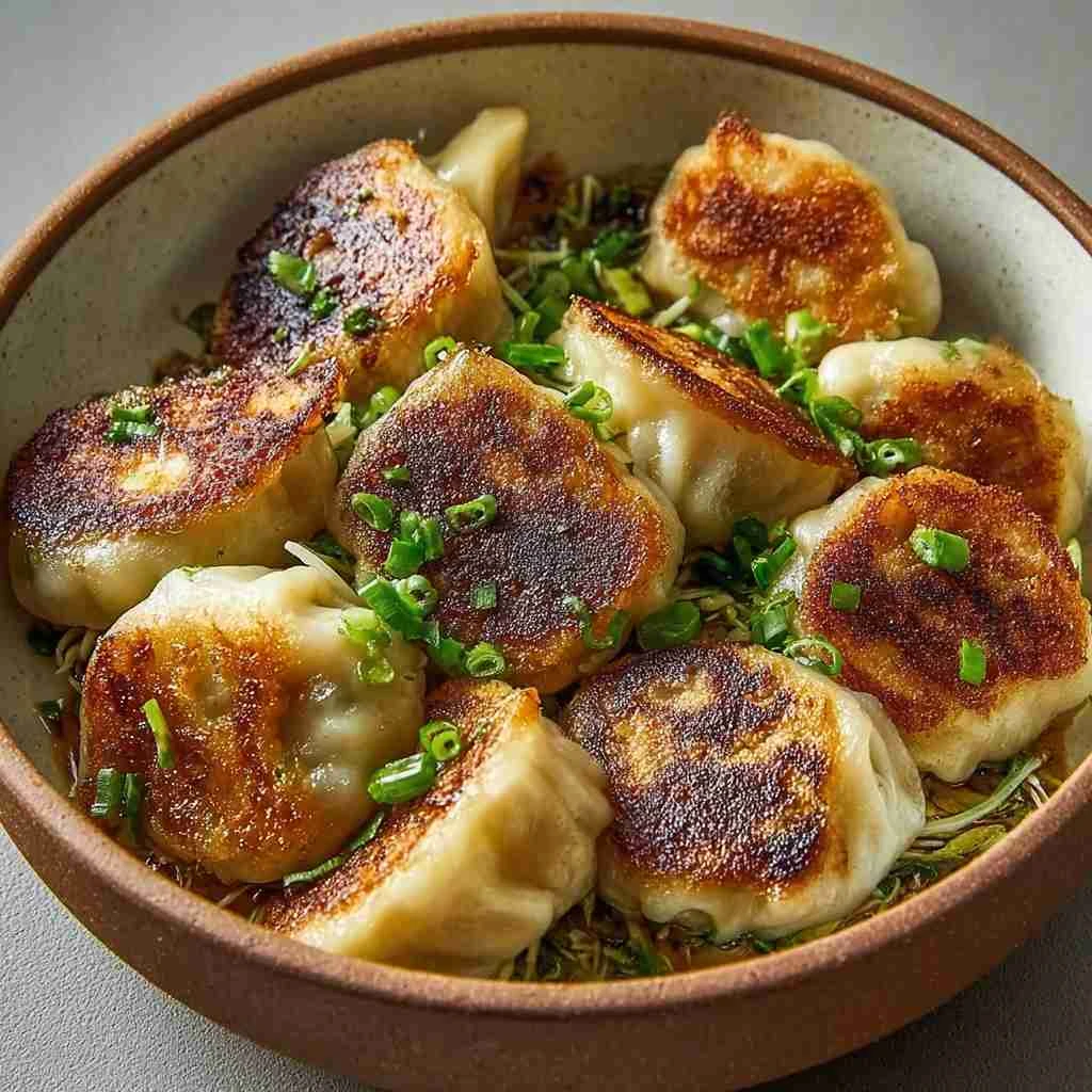 Crispy Pan-Fried Cabbage and Savory Noodle Buns