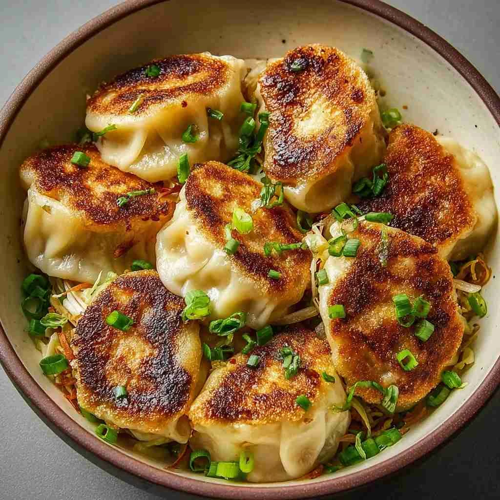 Crispy Panfried Cabbage Savory Noodle Buns