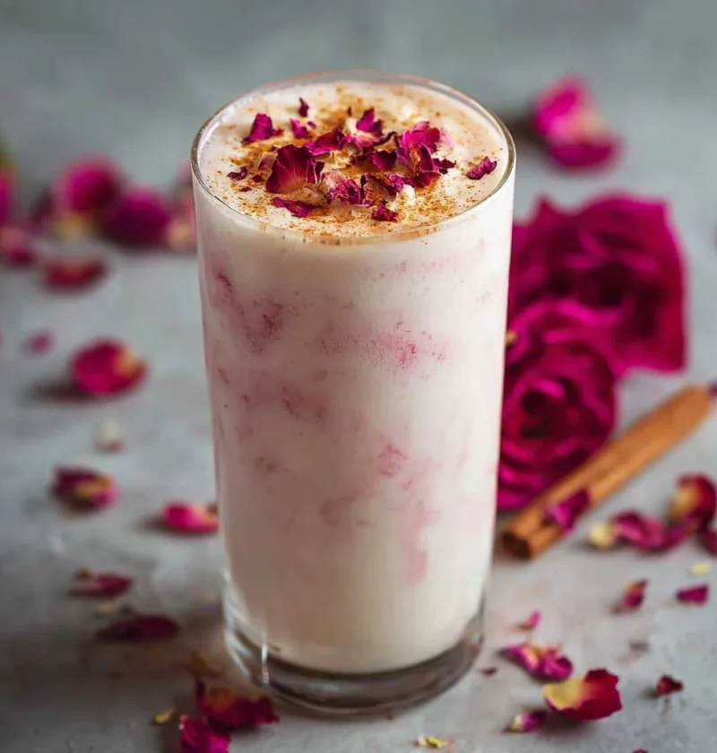 Delight Creamy Rose Cardamom Lassi Refreshing Twist