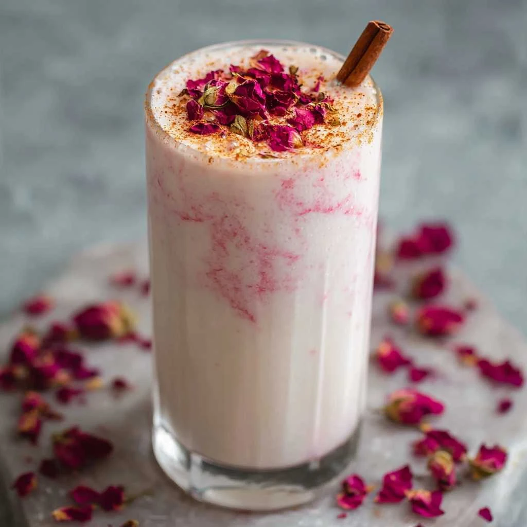Delight Creamy Rose Cardamom Lassi Refreshing Twist