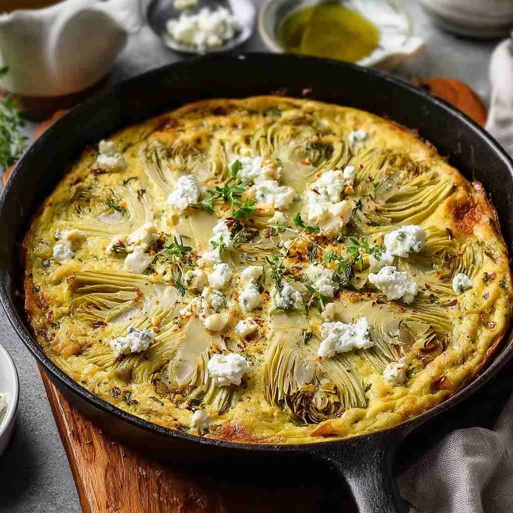 Easy Artichoke Leek Frittata Recipe