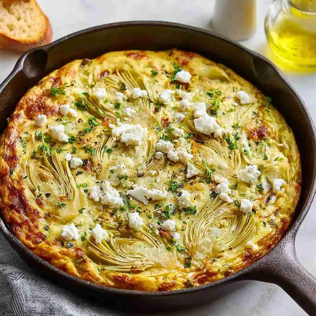Artichoke Leek Frittata Recipe