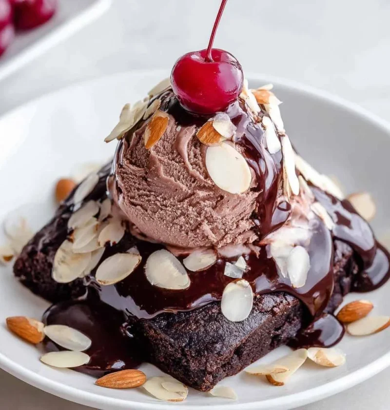 Hot Fudge Brownie Sundae Red Wine