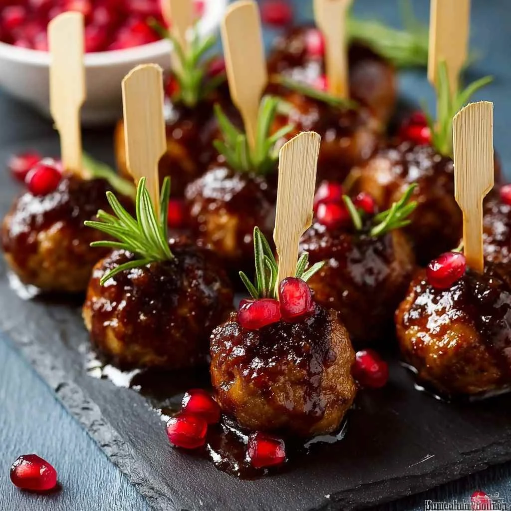Easy Mini Meatball Skewers
