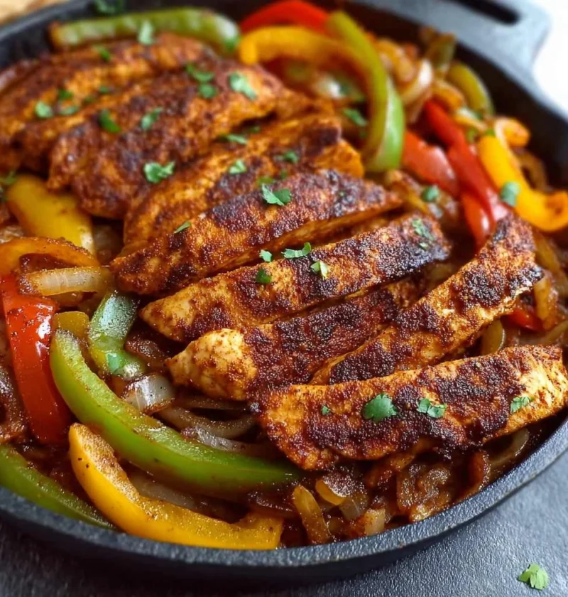 Healthy Chicken Fajitas Recipe Skillet Meal Ingredients