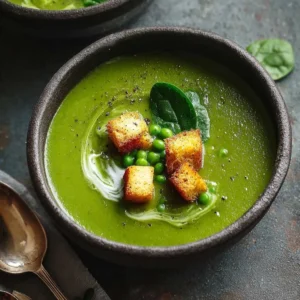 Hearty Chestnut Spinach and Green Pea Soup for Cozy Nights