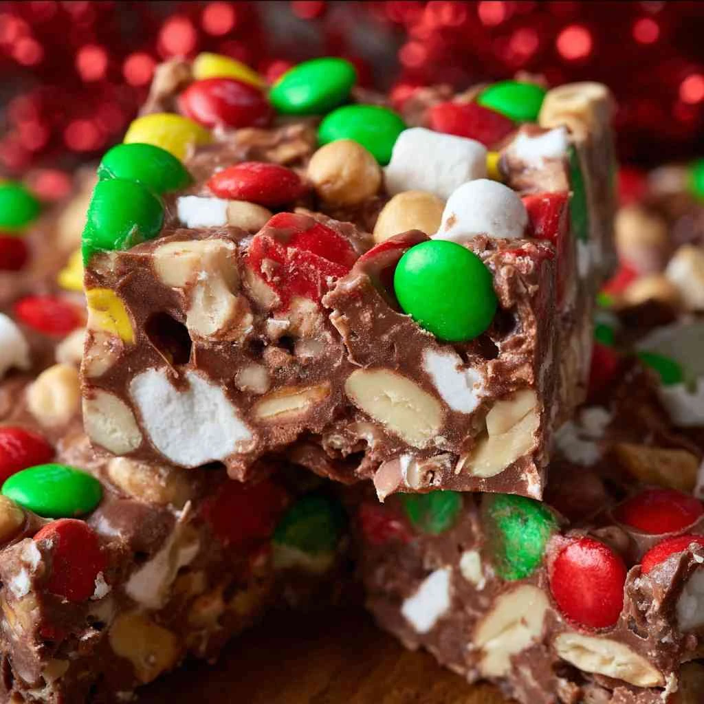 Holiday Rocky Road Squares