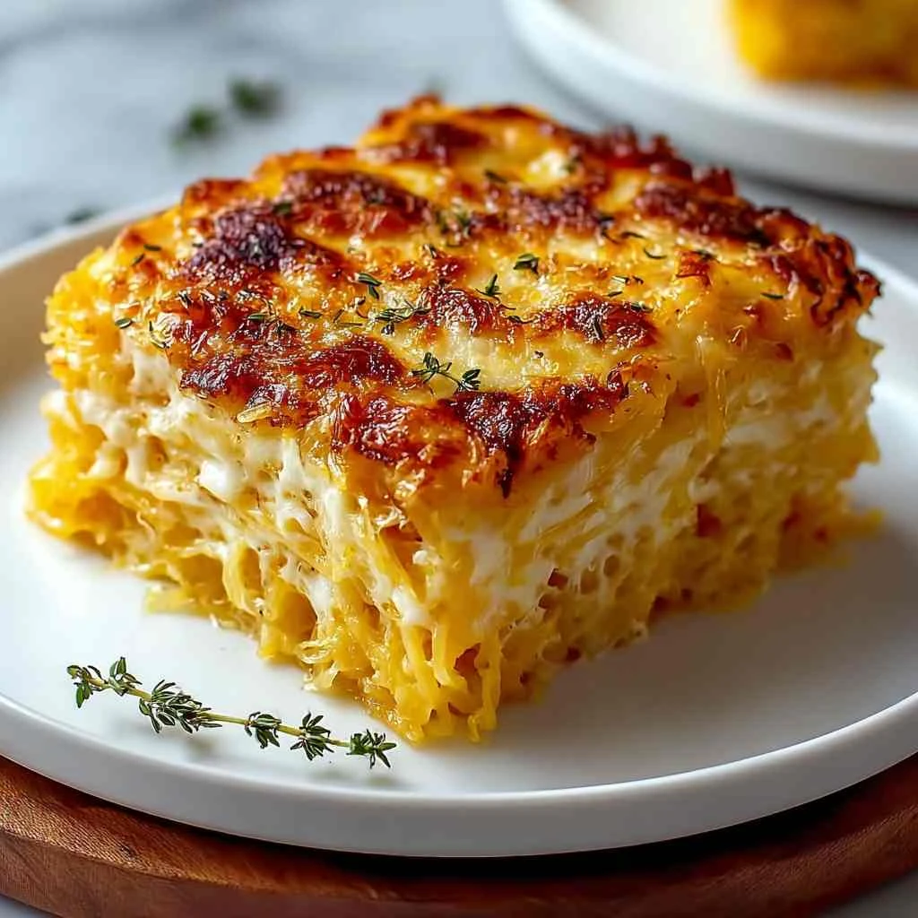 Indulge Guiltfree Spaghetti Squash Gratin Delight
