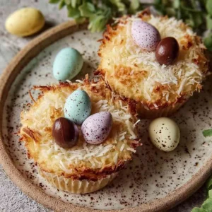 Irresistible Coconut Nest Cupcakes with Chocolate Eggs Easy Recipe for Easter Treats