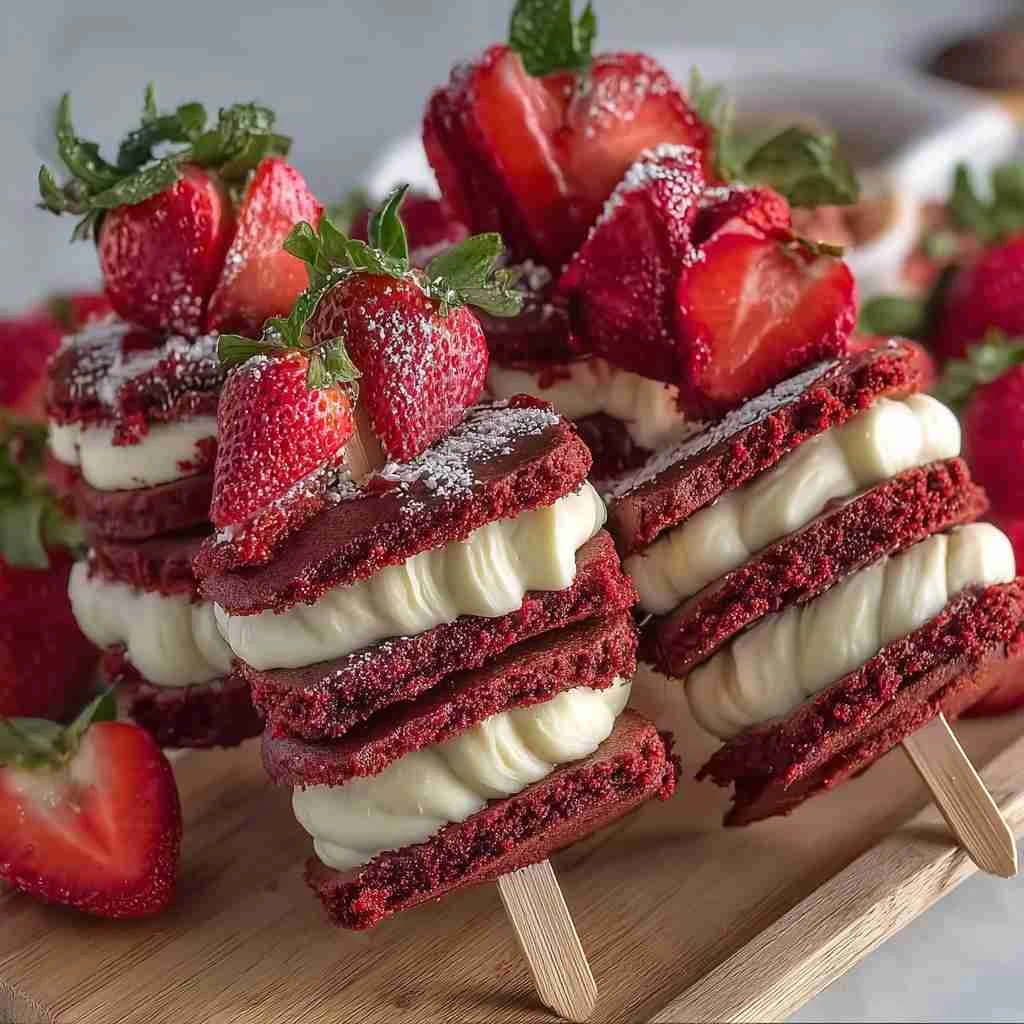 Irresistible Valentines Red Velvet Pancake Skewers Recipe Perfect