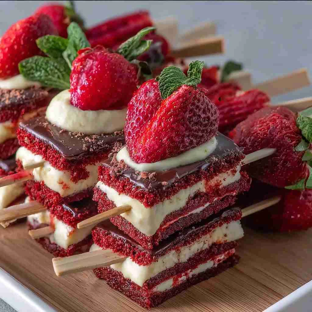 Irresistible Valentines Red Velvet Pancake Skewers Recipe Perfect