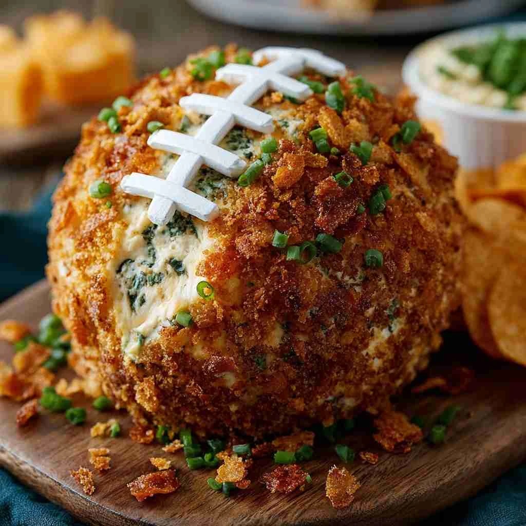 Jalapeo Popper Football Cheese Ball Festive Flavorful Dip