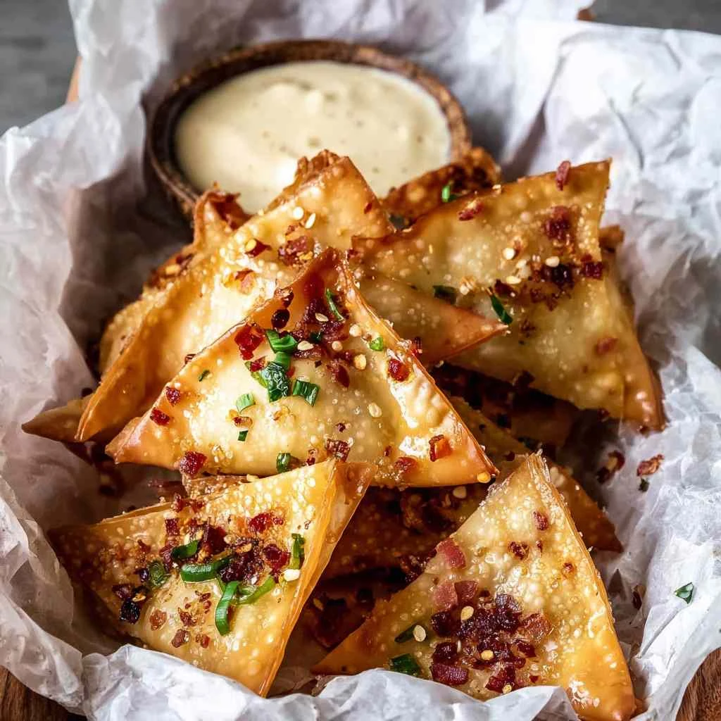 Jalapeño Popper Wontons With Bacon & Cream Cheese