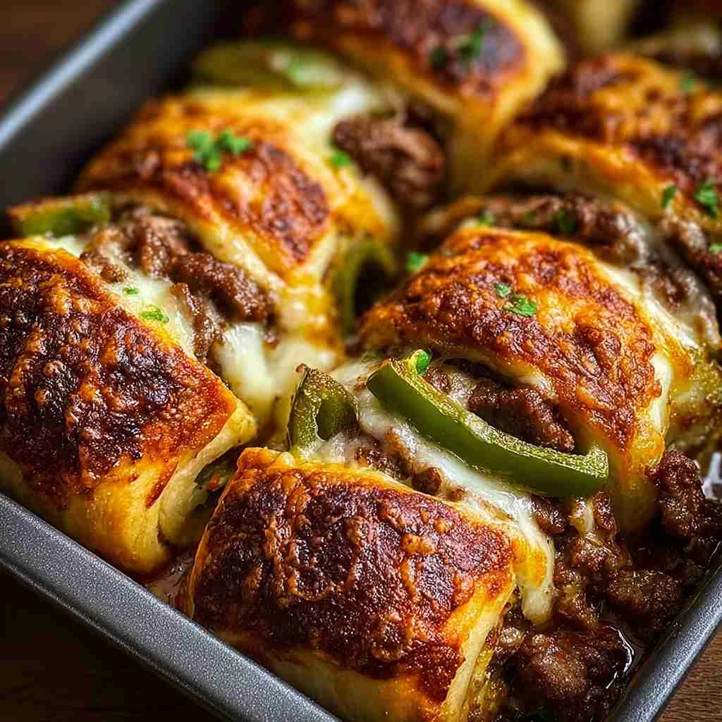 Keto Philly Cheesesteak Rolls