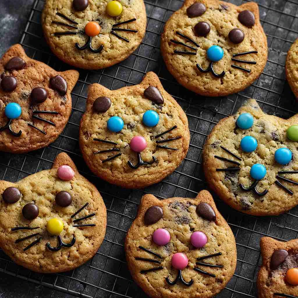 Kitty Cat Chocolate Chip Cookies