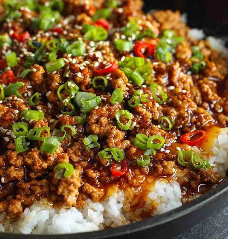 Koreanstyle Ground Turkey