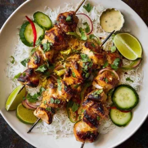 Peanut Chicken Kabobs