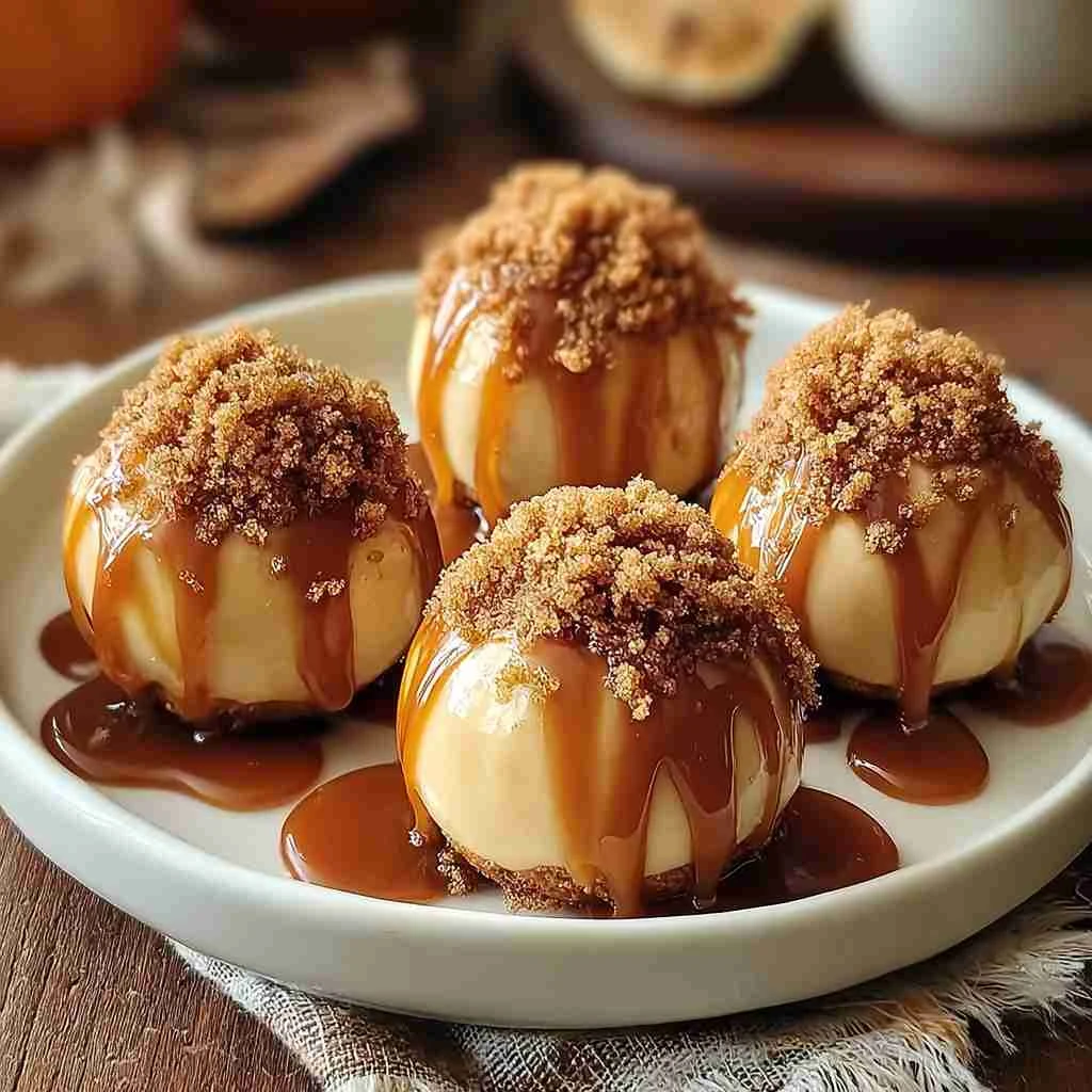 Pumpkin Cheesecake Balls Nobake Fall Dessert