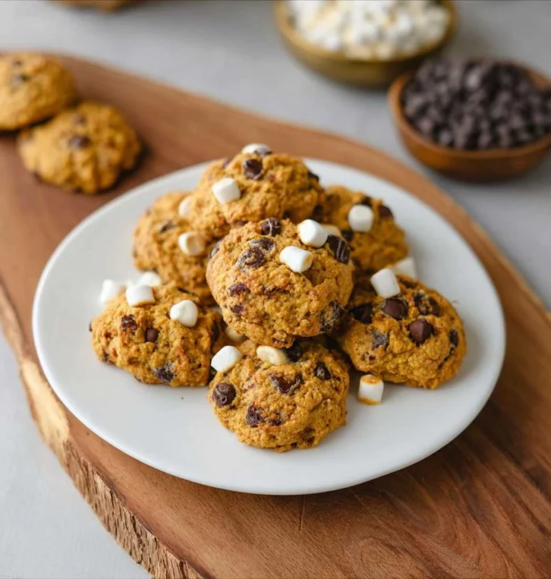 Pumpkin Smores Cookies